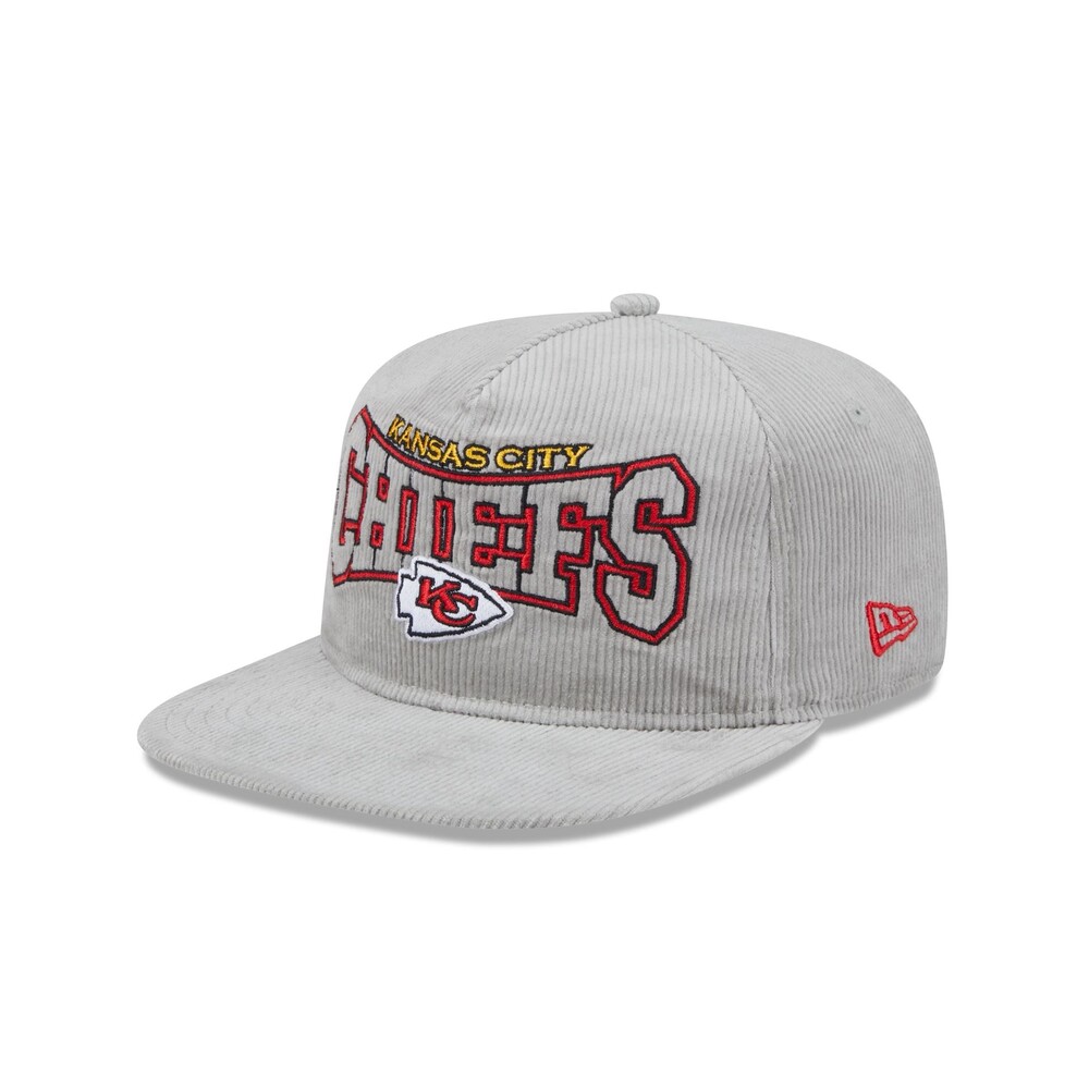 New Era Kansas City Chiefs Gray Cord Golfer Hat - One Size